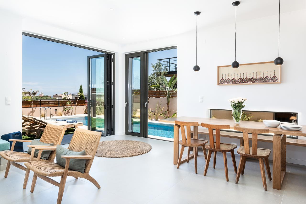 Fos Villa, A Luxe House With Private Heated Pool Galatás Eksteriør bilde